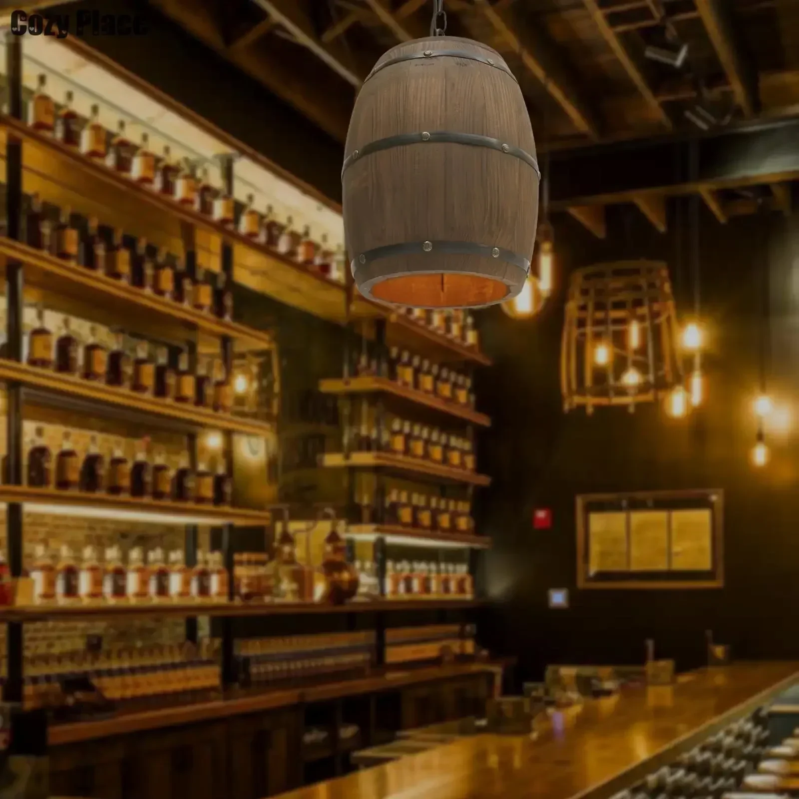 Rustic Lamp Vintage Chandelier - đánh giá và giá Wine & Beer Guayaquil